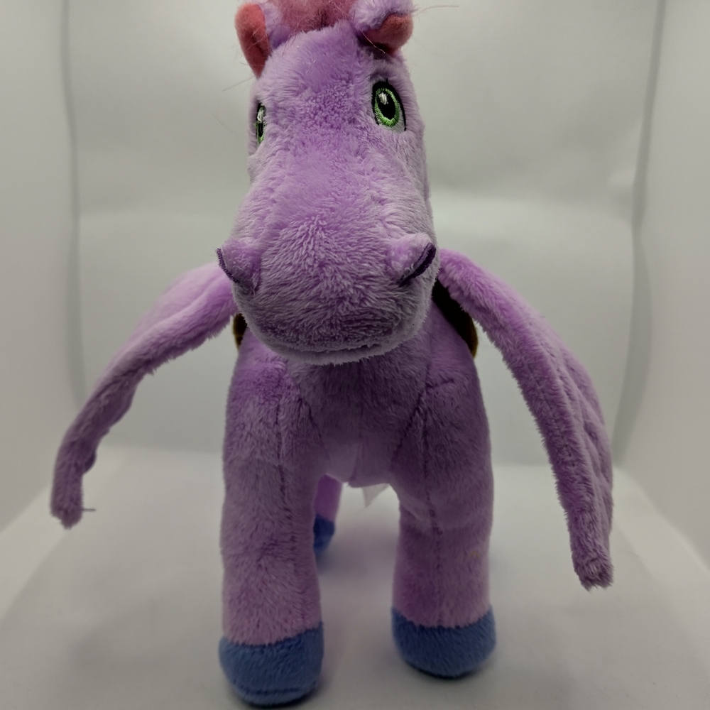 Disney Purple and Blue Stuffed Hippo Plush